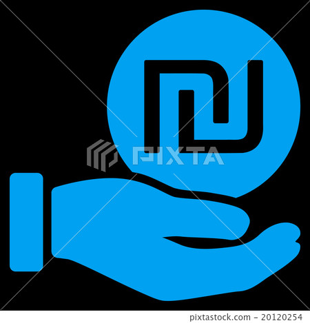 Shekel Coin Payment Flat Icon - Stock Illustration [20120254] - PIXTA