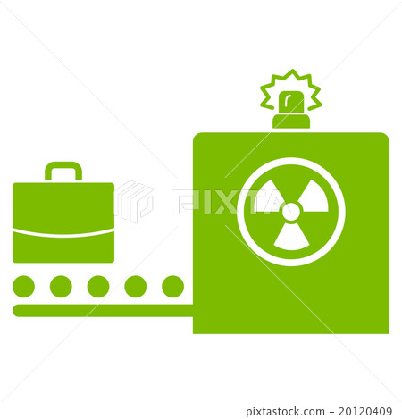Baggage Screening Flat Icon Baggage Screening Flat Icon 20120409