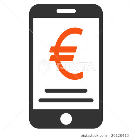 Euro Mobile Payment Flat Icon Euro Mobile Payment Flat Icon 20120413