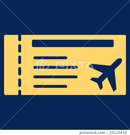 Airticket Flat Icon 20120439