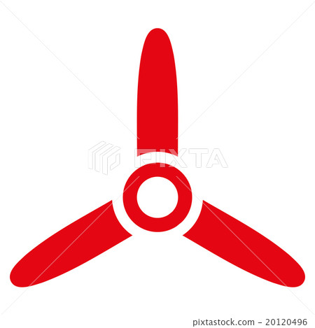 Three Bladed Screw Flat Icon Three Bladed Screw Flat Icon 20120496
