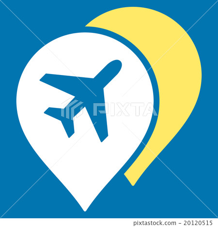 Airport Map Markers Flat Icon Airport Map Markers Flat Icon 20120515
