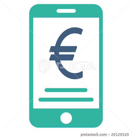 Euro Mobile Payment Flat Icon 20120520
