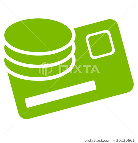Credit Card And Coins Flat Icon 20120661