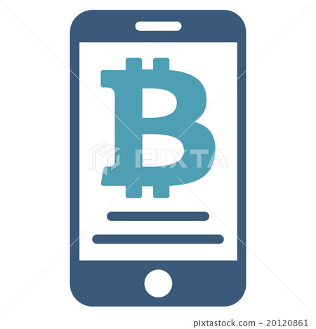 Bitcoin Mobile Payment Flat Icon Bitcoin Mobile Payment Flat Icon 20120861