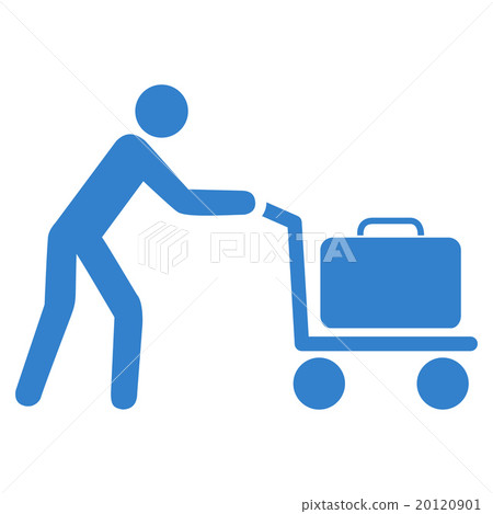 Passenger Trolley Flat Icon Passenger Trolley Flat Icon 20120901