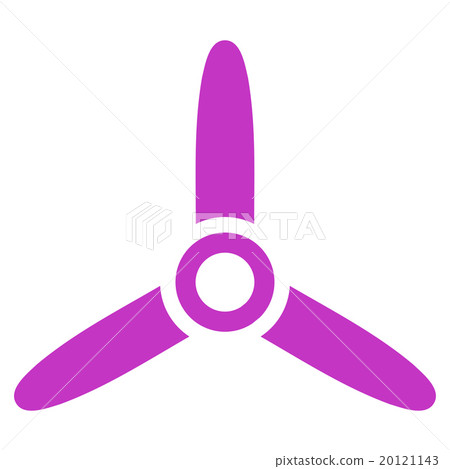 Three Bladed Screw Flat Icon Three Bladed Screw Flat Icon 20121143