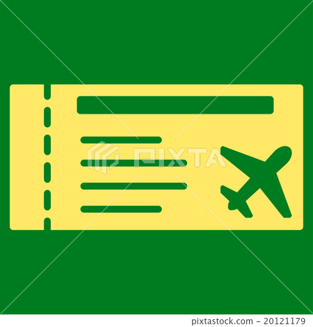 Airticket Flat Icon 20121179