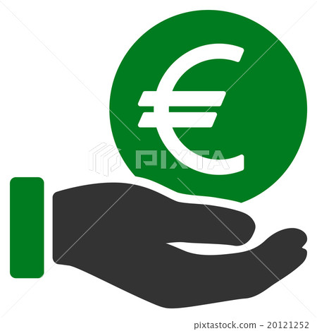 Euro Coin Payment Flat Icon 20121252
