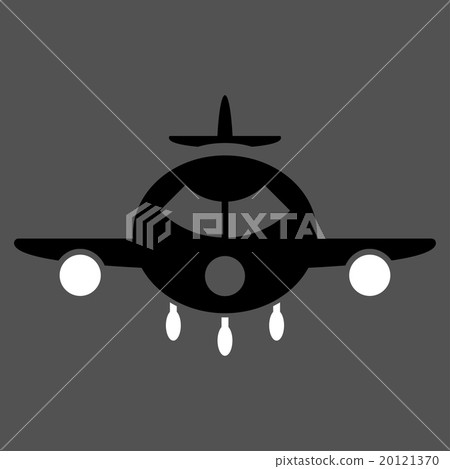 Cargo Aircraft Flat Icon 20121370