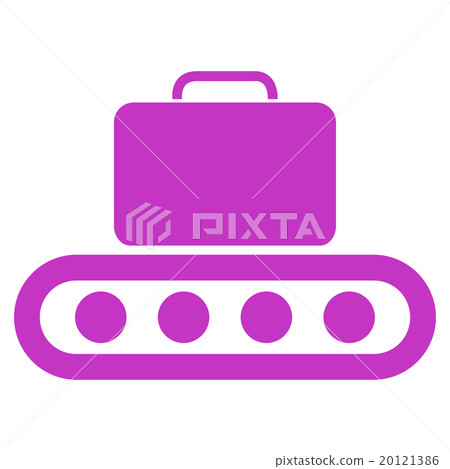 Baggage Conveyor Flat Icon Baggage Conveyor Flat Icon 20121386