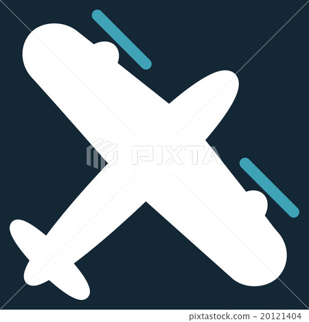 Propeller Aircraft Flat Icon 20121404