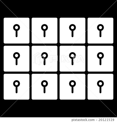 Lockers Flat Icon Lockers Flat Icon 20121519