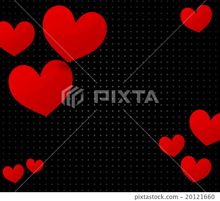 red hearts love design 20121660