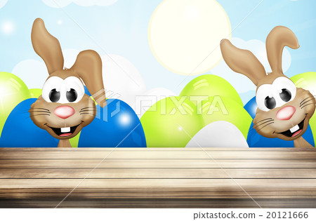 Easter Bunny Easter Eggs Wood Easter Bunny Easter Eggs Wood 20121666