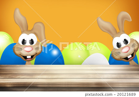 Easter Bunny Easter Eggs Wood Easter Bunny Easter Eggs Wood 20121689