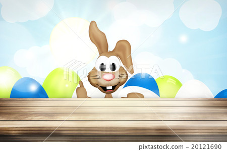 Easter Bunny Easter Eggs Wood 20121690