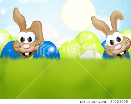 Happy easter bunnies Happy easter bunnies 20121698