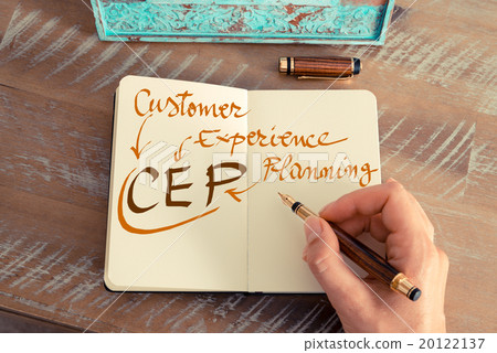 Handwritten text CEP Customer Experience Planning Handwritten text CEP Customer Experience Planning 20122137