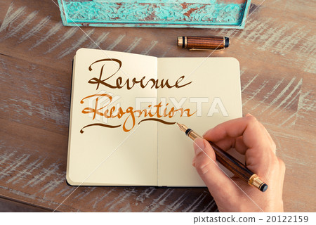 Handwritten text REVENUE RECOGNITION 20122159