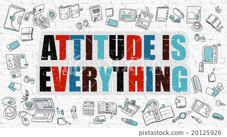 Multicolor Attitude Is Everything on White Multicolor Attitude Is Everything on White 20125926