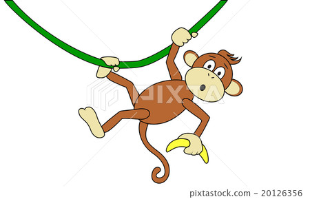 Monkey with a banana 20126356