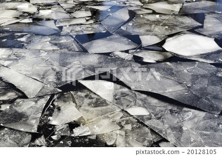ice-field on the lake in winter ice-field on the lake in winter 20128105