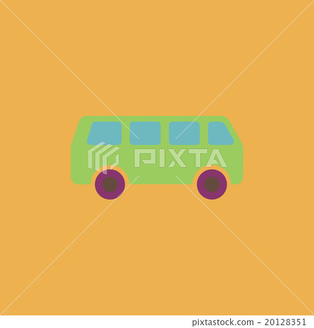 minibus flat icon minibus flat icon 20128351