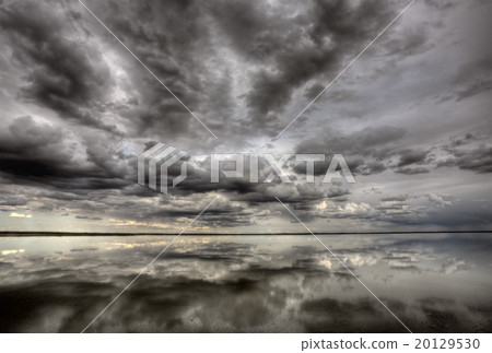 Saskatchewan Lake Reflection 20129530
