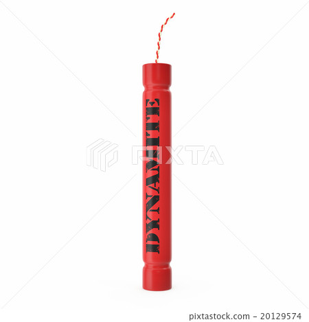Red Dynamite isolated on white background. 20129574