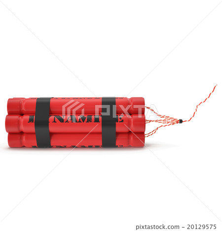 TNT, dynamite bomb isolated on white background 20129575