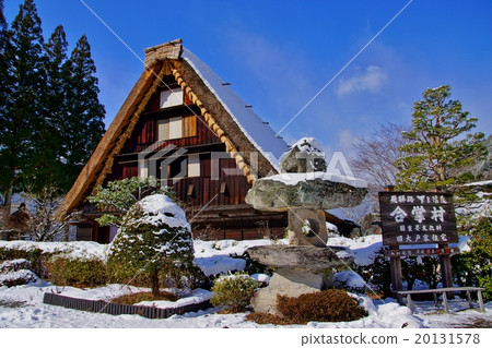 Snow scenery of Kamemori village 20131578