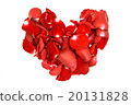 Red rose petals heart 20131828