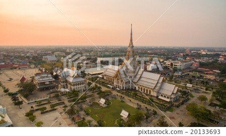 aerial view of wat sothorn templein thailand aerial view of wat sothorn templein thailand 20133693
