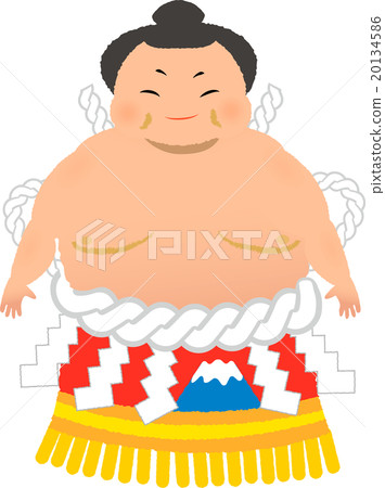 Stock Illustration: sumo wrestler, vector, vectors