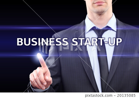 Businessman working digital virtual screen press 20135085