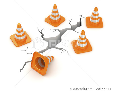 Cracked road 20135445