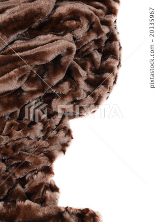 Brown fur isolated on white background Brown fur isolated on white background 20135967