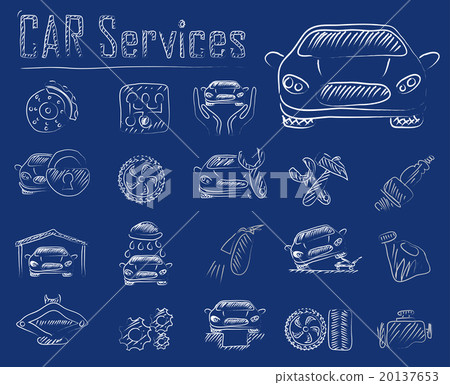 Car service icons 20137653