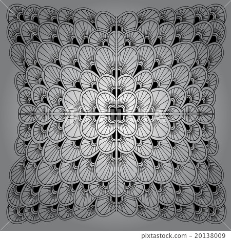 Hand drawn vector hipster prints, zen tangle Hand drawn vector hipster prints, zen tangle 20138009