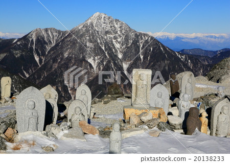 南阿爾卑斯山·地藏火山和Kai Komagatake·北阿爾卑斯山的石佛 20138233