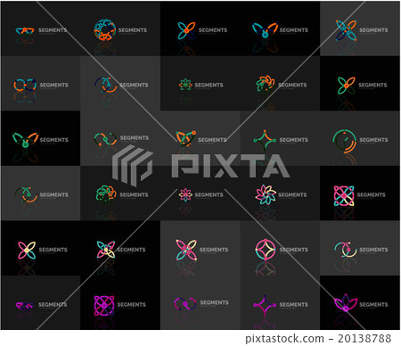 Abstract company logo vector collection. Set of - Stock Illustration ...
