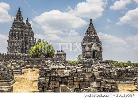 Prambanan temple near Yogyakarta on Java island Prambanan temple near Yogyakarta on Java island 20139594