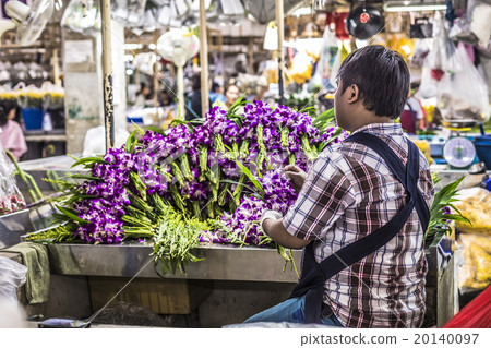 Bangkok traditional market. 20140097