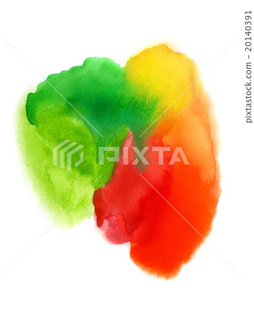 Bright watercolor blurred spots on white Bright watercolor blurred spots on white 20140391