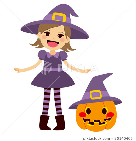Witch and Pumpkin 20140405