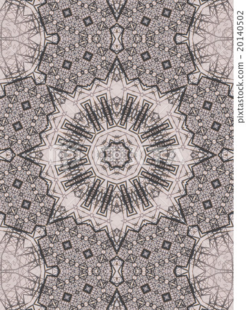 Pattern of kaleidoscope abstract grey pattern 20140502