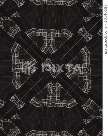 Pattern of kaleidoscope abstract grey pattern 20140585