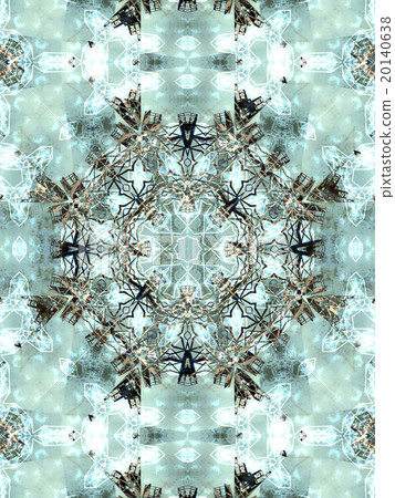 Light grey abstract kaleidoscope 20140638