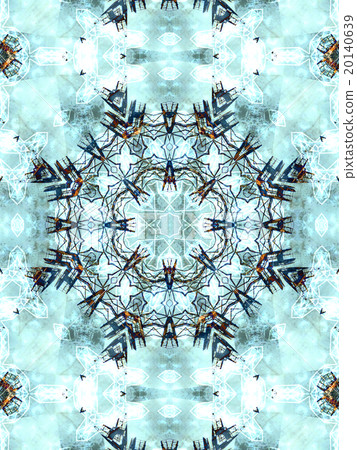Light grey abstract kaleidoscope 20140639